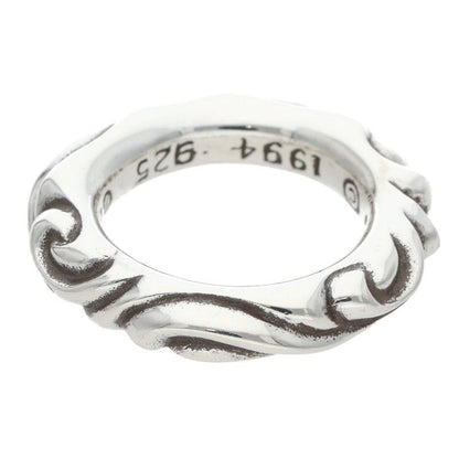 Chrome Hearts Scrl Band Scroll Silver Ring — view 2