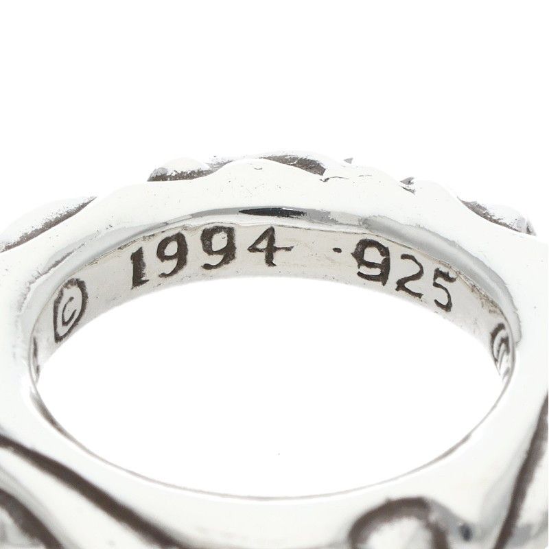 Chrome Hearts Scrl Band Scroll Silver Ring — view 4