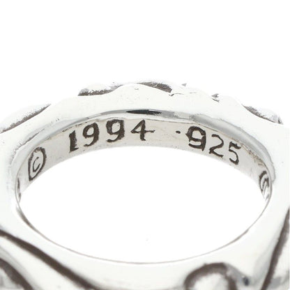 Chrome Hearts Scrl Band Scroll Silver Ring — view 4