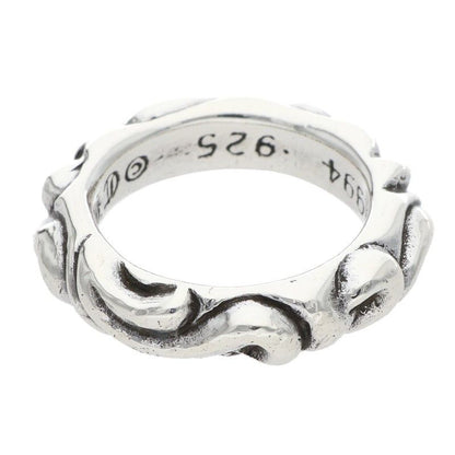 Chrome Hearts Scrl Band Scroll Silver Ring — view 2