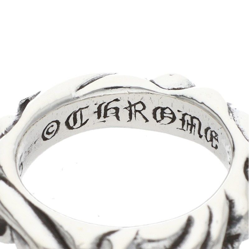 Chrome Hearts Scrl Band Scroll Silver Ring — view 3