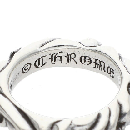 Chrome Hearts Scrl Band Scroll Silver Ring — view 3