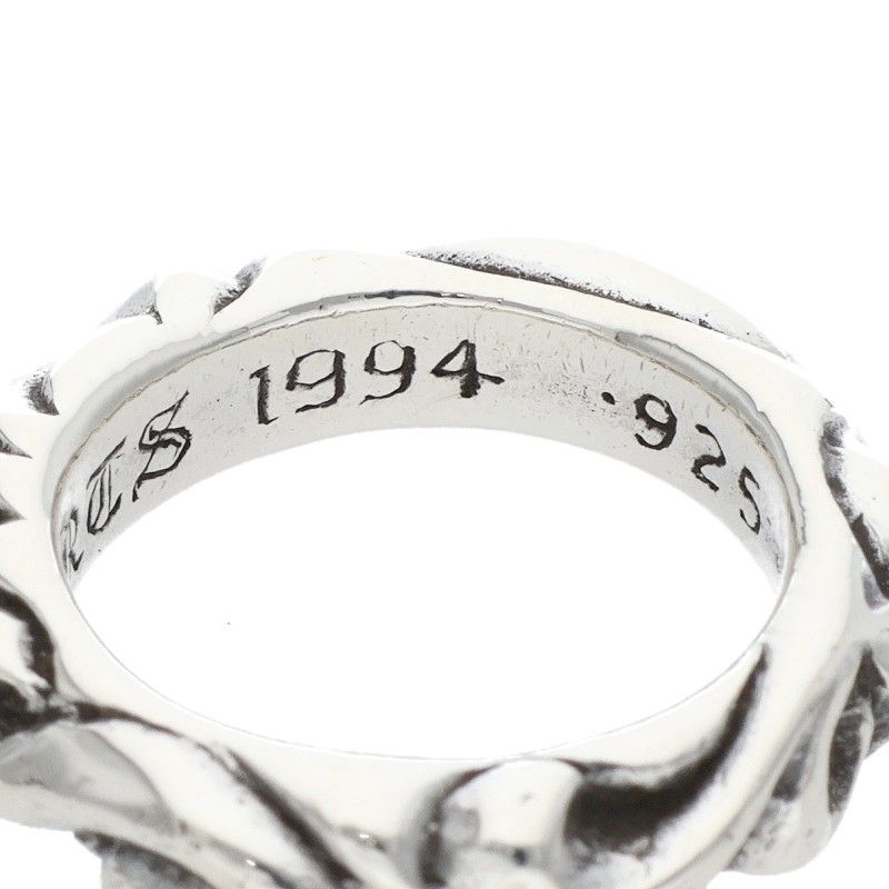 Chrome Hearts Scrl Band Scroll Silver Ring — view 4