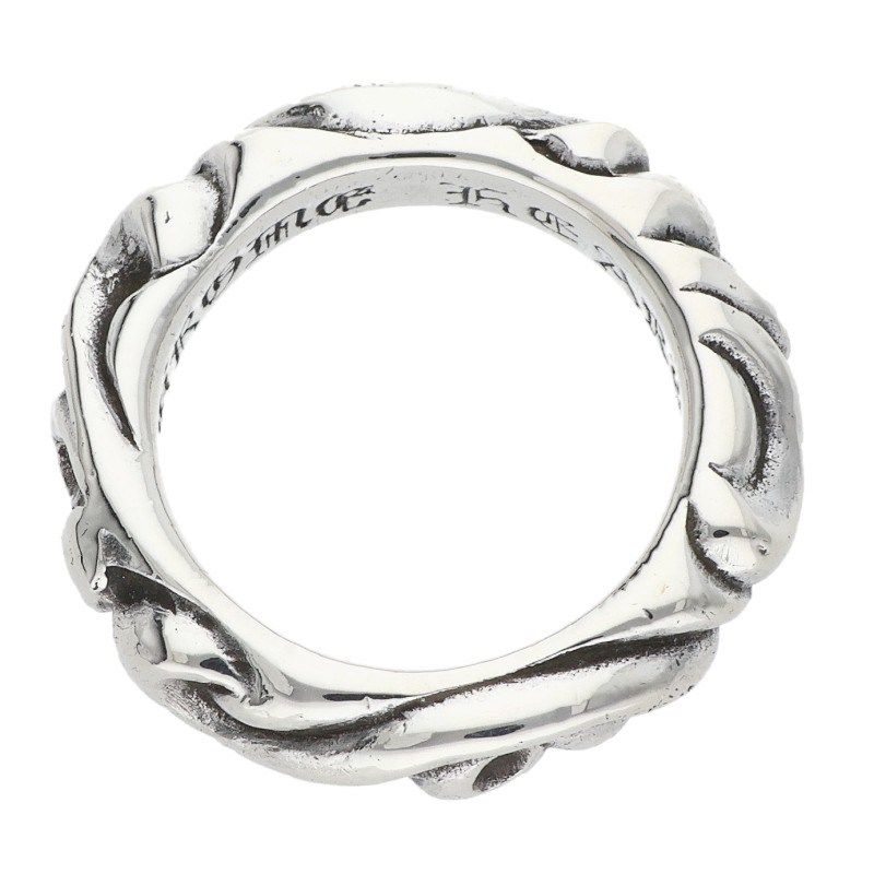 Chrome Hearts Scrl Band Scroll Silver Ring — view 5