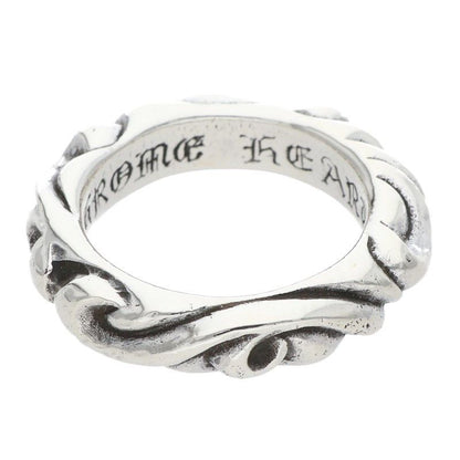 Chrome Hearts Scrl Band Scroll Silver Ring