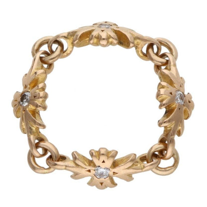 Chrome Hearts 22k Ring Tny CH Pls Dia Tiny Ech Plus Diamond Gold