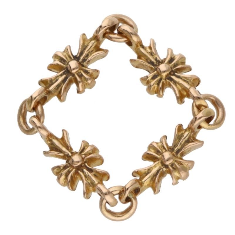 Chrome Hearts 22k Ring Tny CH Pls Dia Tiny Ech Plus Diamond Gold — view 2