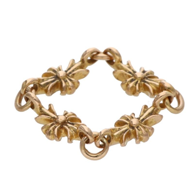 Chrome Hearts 22k Ring Tny CH Pls Dia Tiny Ech Plus Diamond Gold — view 4