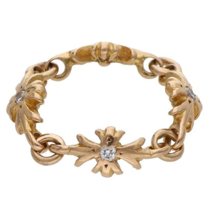 Chrome Hearts 22k Ring Tny CH Pls Dia Tiny Ech Plus Diamond Gold — view 3