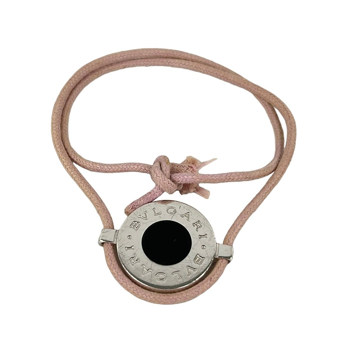Bvlgari Bracelet Cotton Silver Light Pink