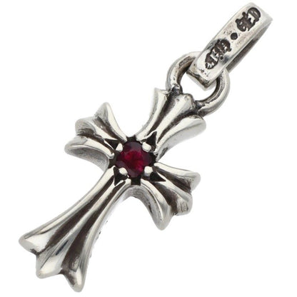 Chrome Hearts Crs Baby Fat Ruby Fat 1 Charm Silver Pendant