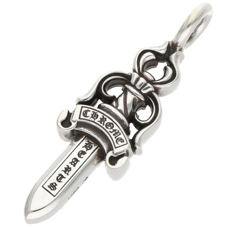 Chrome Hearts Double Dagger Pendant Silver