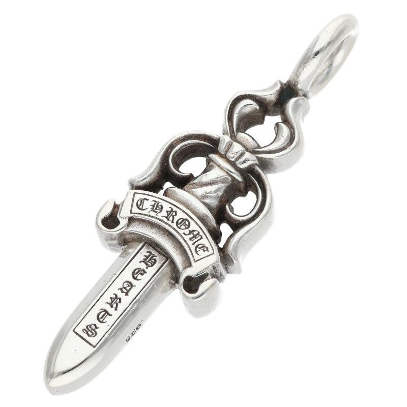 Chrome Hearts Double Dagger Pendant Silver — view 2