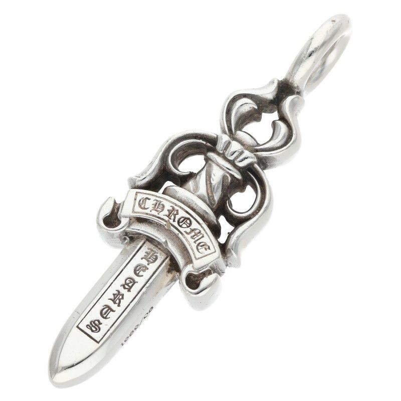 Chrome Hearts Double Dagger Pendant Silver