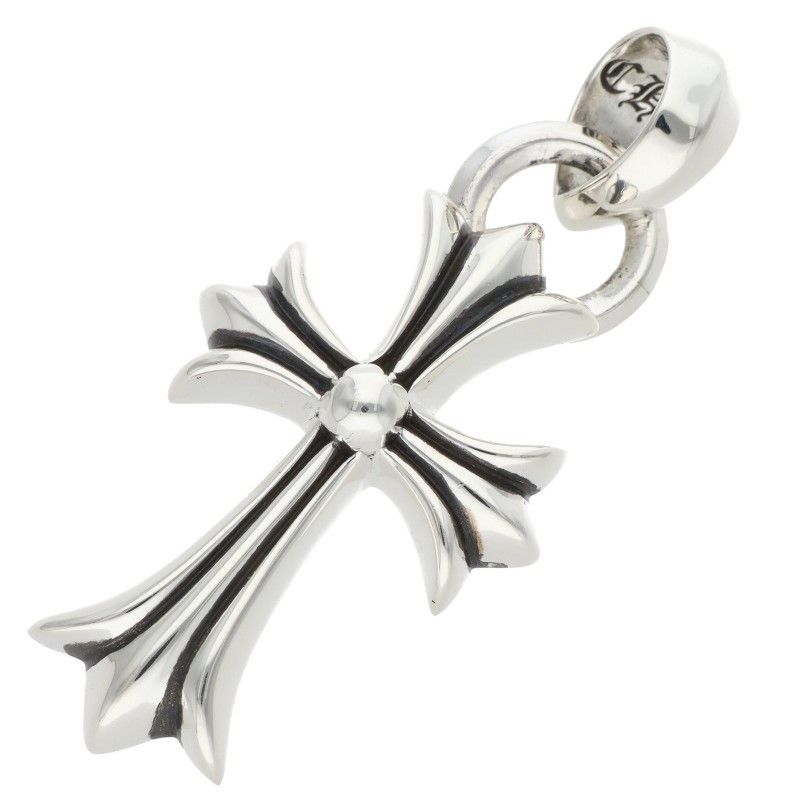 Chrome Hearts CH Crs Sml Bale Small CH Cross Silver Pendant