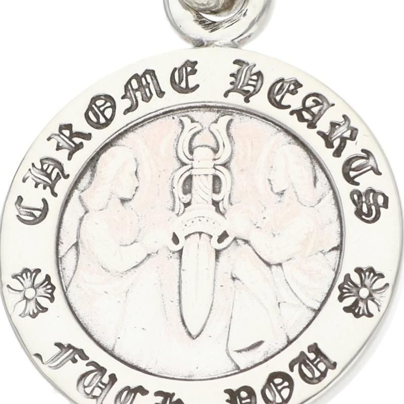 Chrome Hearts Chrm Angl Mdl Angel Medal Charm V1 Silver Pendant — view 3