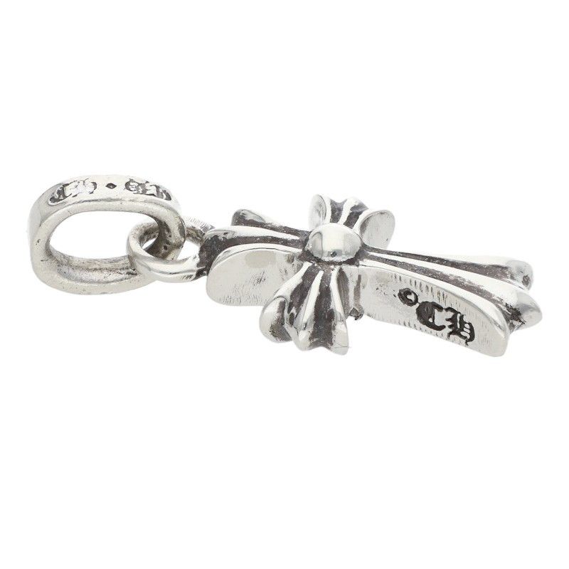 Chrome Hearts Crs Baby Fat P Dmnd Fat Pave Diamond Charm Silver Pendant — view 3