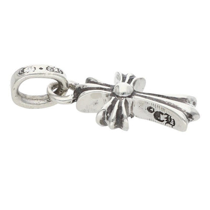 Chrome Hearts Crs Baby Fat P Dmnd Fat Pave Diamond Charm Silver Pendant — view 3