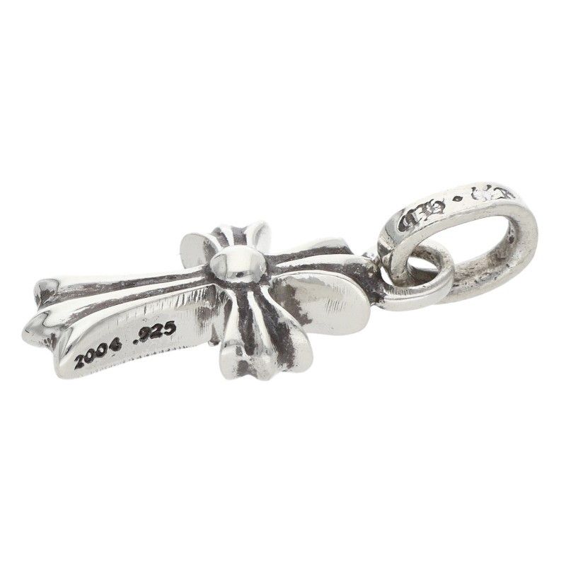 Chrome Hearts Crs Baby Fat P Dmnd Fat Pave Diamond Charm Silver Pendant — view 4
