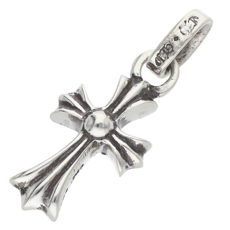 Chrome Hearts Crs Baby Fat P Dmnd Fat Pave Diamond Charm Silver Pendant — view 2