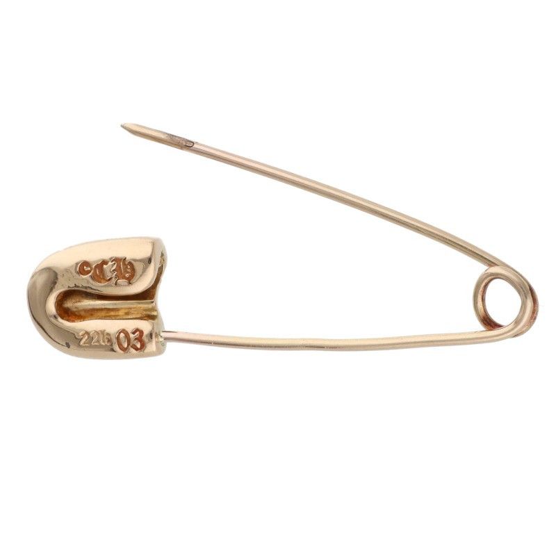 Chrome Hearts 22k Safety Pin S 22k Small Gold Pendant — view 3