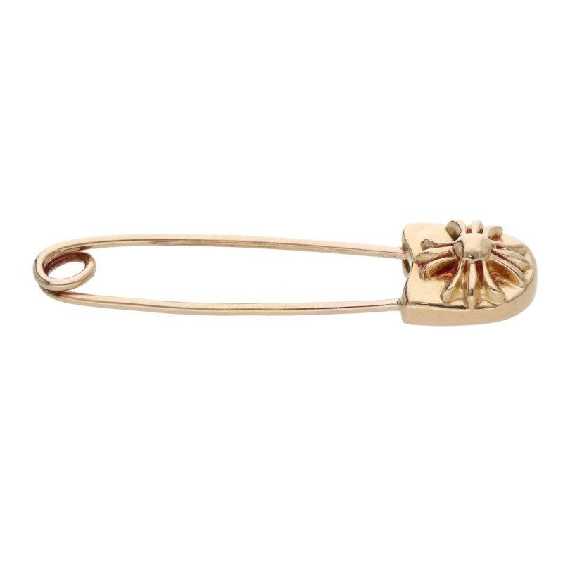 Chrome Hearts 22k Safety Pin S 22k Small Gold Pendant — view 5