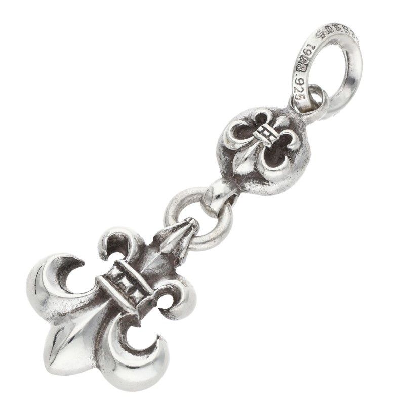 Chrome Hearts BS Fleur BS Flare Charm Silver Pendant