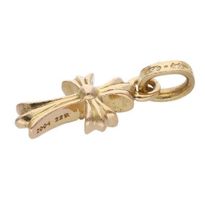 Chrome Hearts 22k Crs Baby Fat P Dmnd Fat Pave Diamond Charm Gold Pendant — view 4