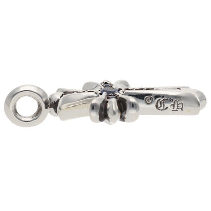 Chrome Hearts Tny Crsf P Sap Tiny Fat Cross Pave Saffiano Pendant Silver — view 3