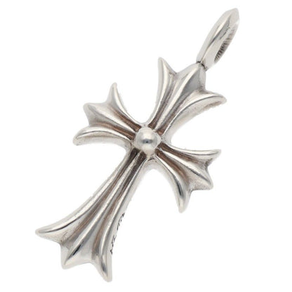Chrome Hearts Tny Crsf P Sap Tiny Fat Cross Pave Saffiano Pendant Silver — view 2