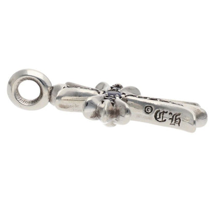 Chrome Hearts Tny Crsf P Sap Tiny Fat Cross Pave Saffiano Pendant Silver — view 3