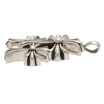 Chrome Hearts 3 CH Crs Sml Triple CH Cross Small Silver Pendant — view 5
