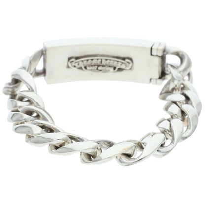 Chrome Hearts ID Floral Crs Cross ID Classic Silver Bracelet — view 2
