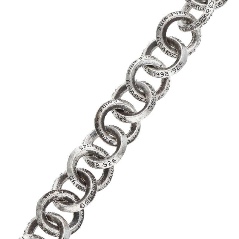 Chrome Hearts Single B Ring Silver Bracelet — view 5