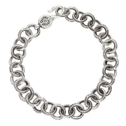 Chrome Hearts Single B Ring Silver Bracelet
