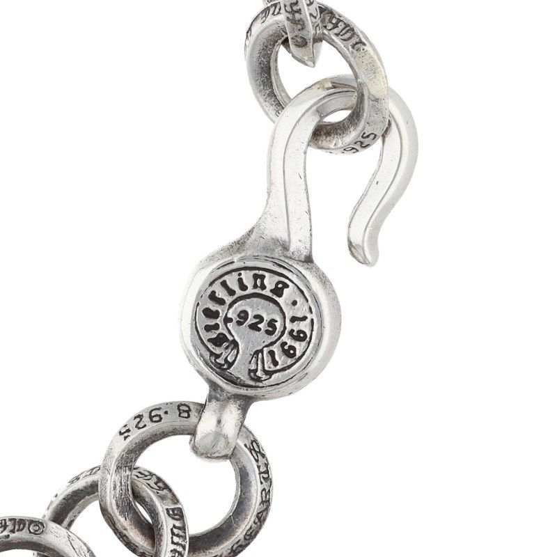 Chrome Hearts Single B Ring Silver Bracelet — view 4