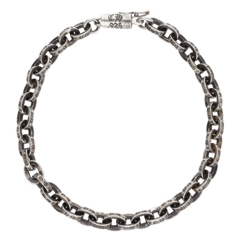 Chrome Hearts Paper Chain Silver Bracelet
