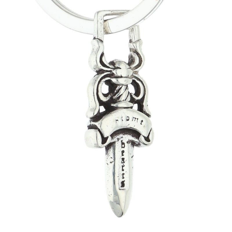 Chrome Hearts LG Dggr Roller Daga Key Ring Silver K-chain — view 3
