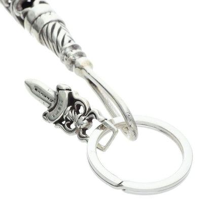 Chrome Hearts LG Dggr Roller Daga Key Ring Silver K-chain — view 5