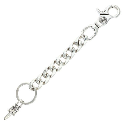 Chrome Hearts Clp Chn Classic-l Long Classic Link Silver Key Chain Key Holder