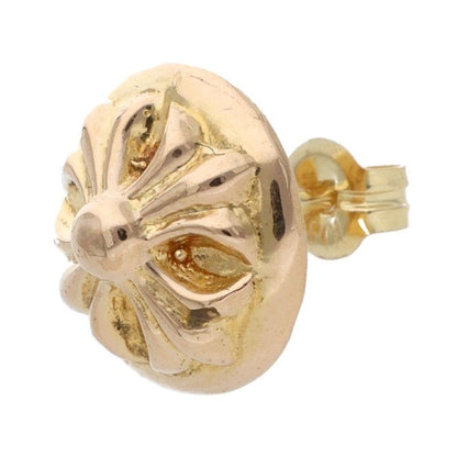Chrome Hearts 22k Std Crsbl 22k Cross Ball Stud Gold Earrings