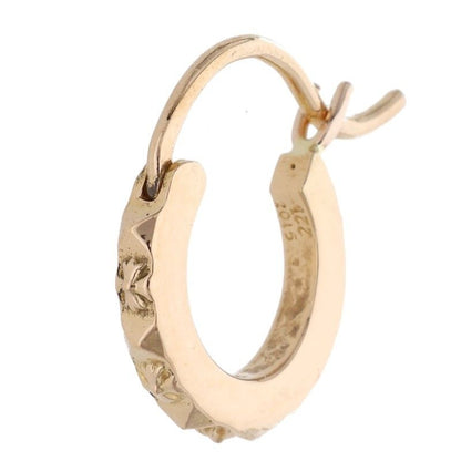Chrome Hearts 22k Tiny Tfp Hoop Gold Earrings
