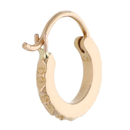 Chrome Hearts 22k Tiny Tfp Hoop Gold Earrings — view 2