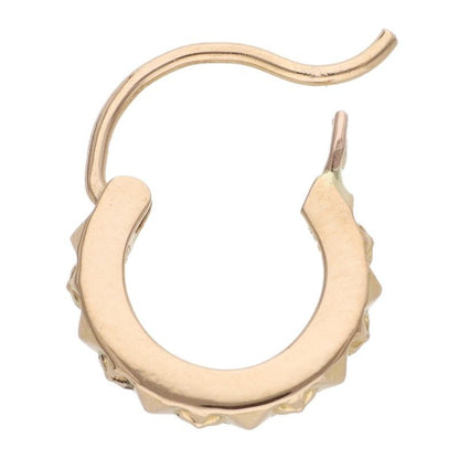 Chrome Hearts 22k Tiny Tfp Hoop Gold Earrings — view 5