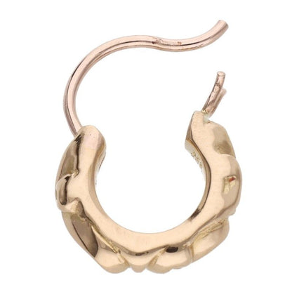 Chrome Hearts 22k Tny Hoop Scrl 22k Thai Nice Kroll Gold Earrings — view 5
