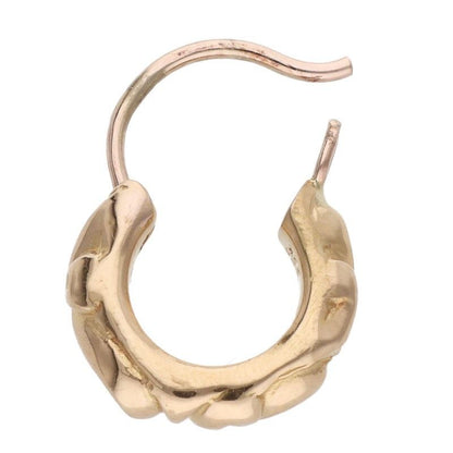 Chrome Hearts 22k Tny Hoop Scrl 22k Thai Nice Kroll Gold Earrings — view 5