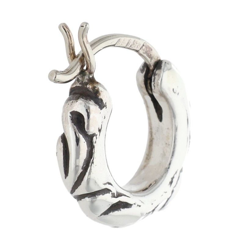 Chrome Hearts Tny Hoop Scrl Thai Nice Kroll Silver Earrings — view 2
