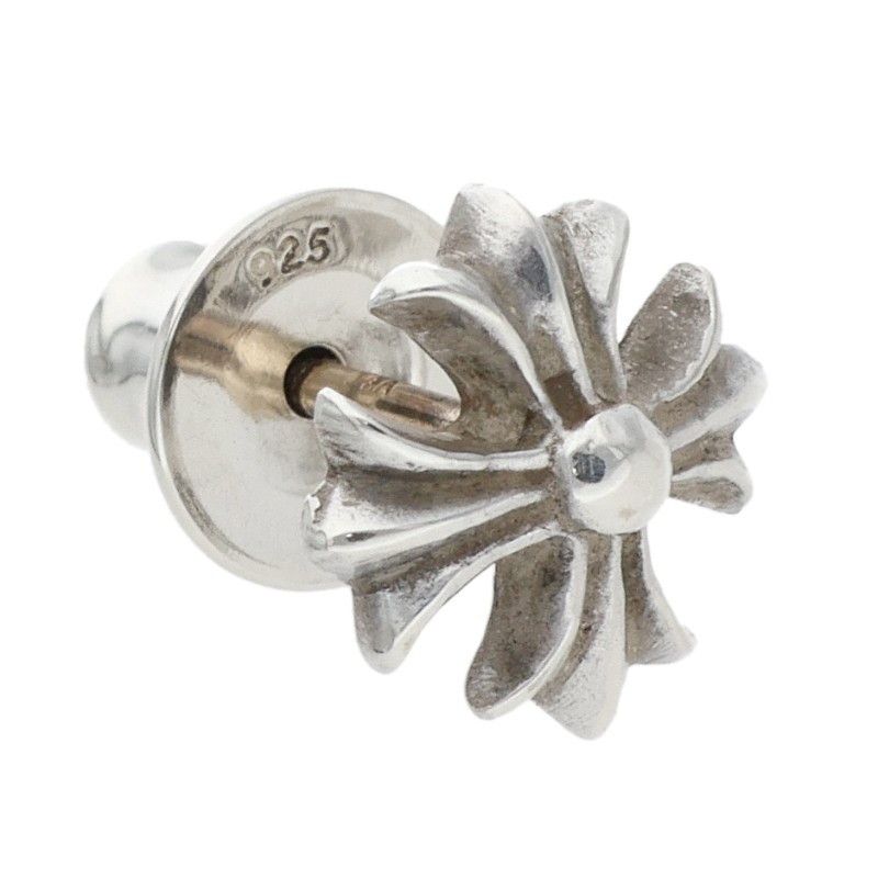 Chrome Hearts No2 CH Pls CH Plus Stud Silver Earrings — view 5