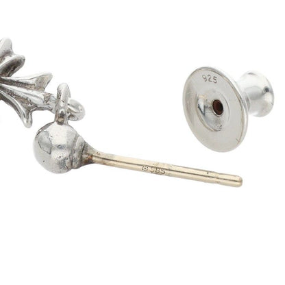 Chrome Hearts Tiny CH Pls 3 Ech Plus 3 Drop Silver Earrings — view 5