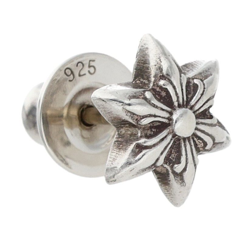 Chrome Hearts CO Star Stud Silver Earrings — view 5